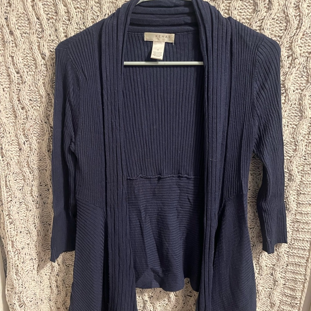Kenar Navy Women's Cardigan